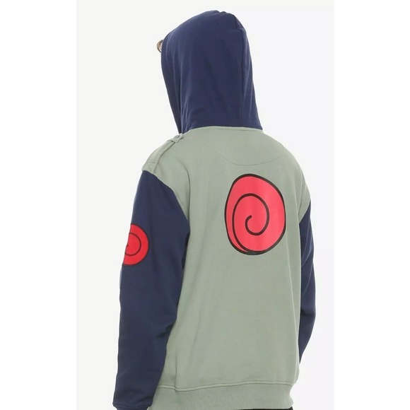 Naruto Shippuden Kakashi Hatake Full Zip Hoodie‎ Hot Topic Men's Unisex Medium - Picture 2 of 13